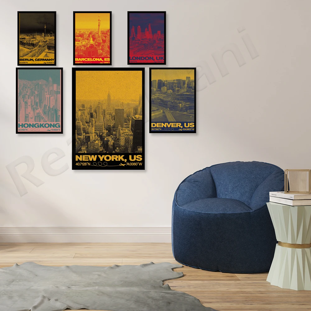 Skylines Лондон Лос-Анджелес Таиланд Мадрид Испания Берлин Германия Нью-Йорк Рим