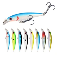5cm3g minnow fishing lures slow sinking artificial hard bait horse mouth wobblers mandarinfish trout fishing tackle 8 hooks