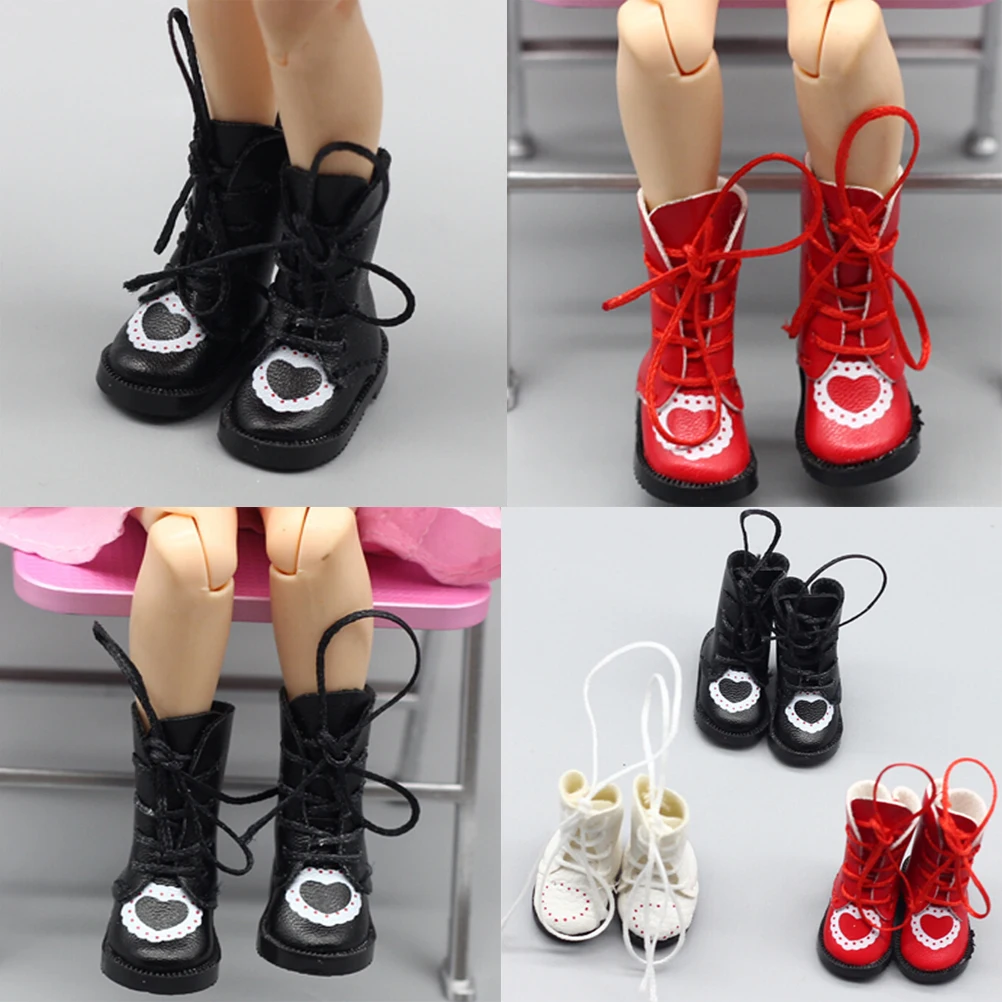 

1 пара, ботинки из искусственной кожи для кукол BJD 1/8, обувь для кукол Blythe Licca Jb, 1/6 см, горячая распродажа