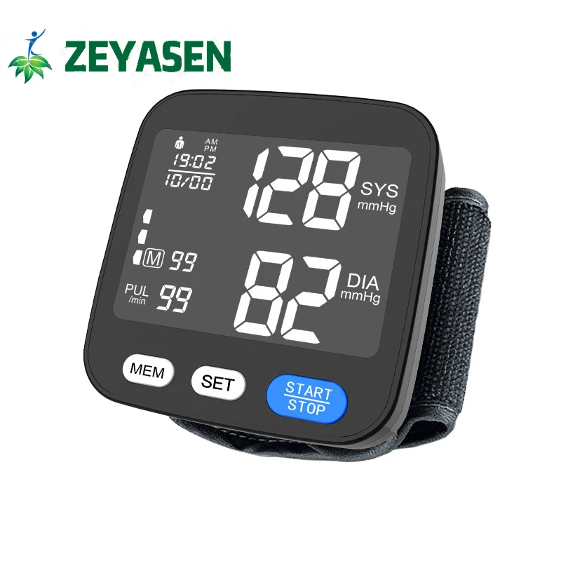 

Digital Upper Arm Blood Pressure Monitor Sphygmomanometer Measurement Tool Portable LCD Display 1 Pcs Tonometer BP Monitor