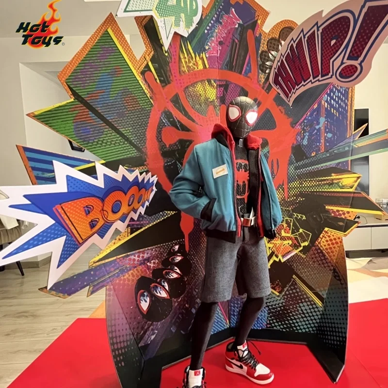 Фигурки героев мультфильма Marvel Человека-паука Ht, Оригинальные фигурки героев мультфильма Майлз Моралес 1/6 Mms567, Коллекционная модель для