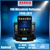 reakosound 2 din 9 7 tesla screen car multimedia player gps navigator wifi for mitsubishi outlander android radio 2006 2012