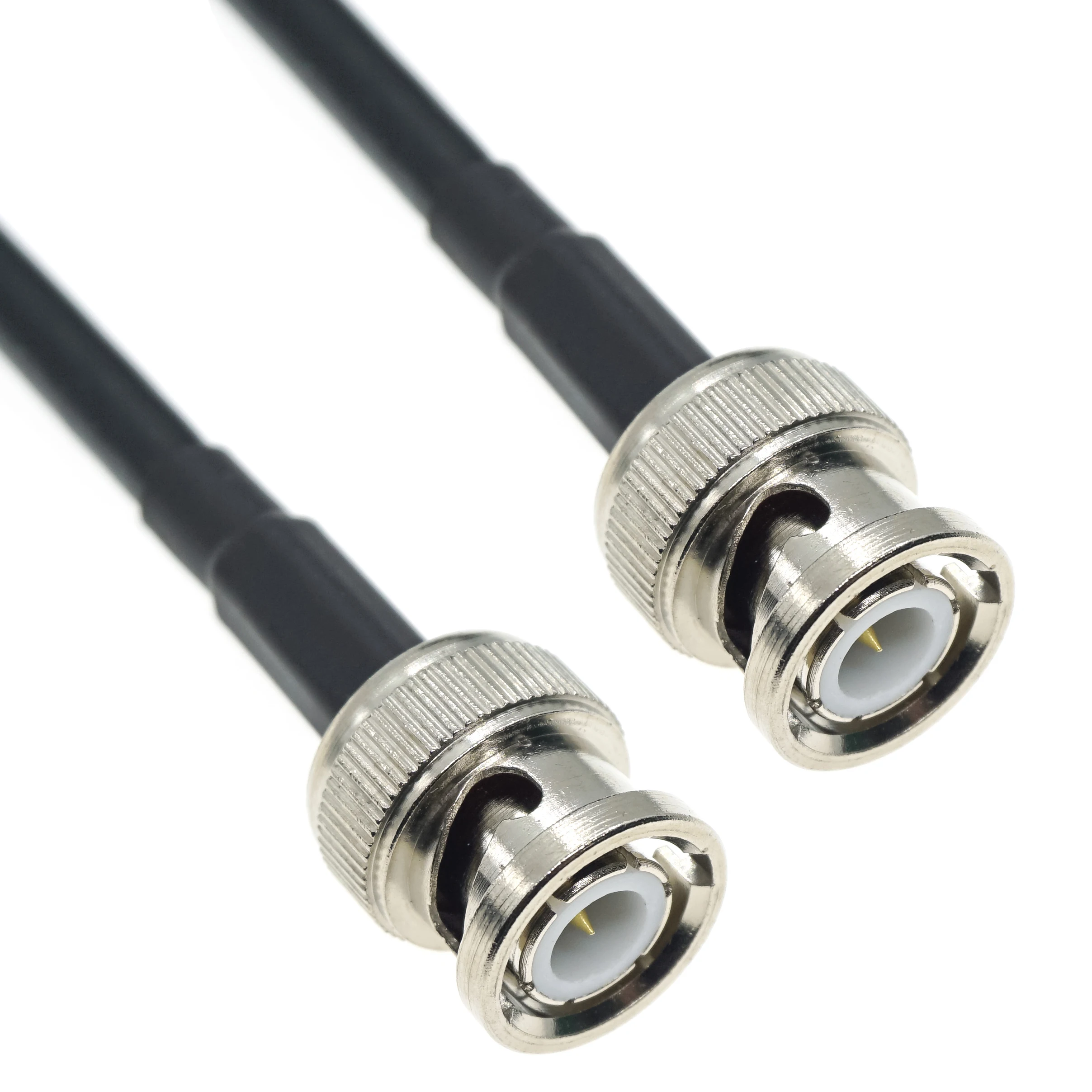 RG58 BNC Male to BNC Male Plug Crimp Lot RF Coax Pigtail Jumper 50ohm Cable