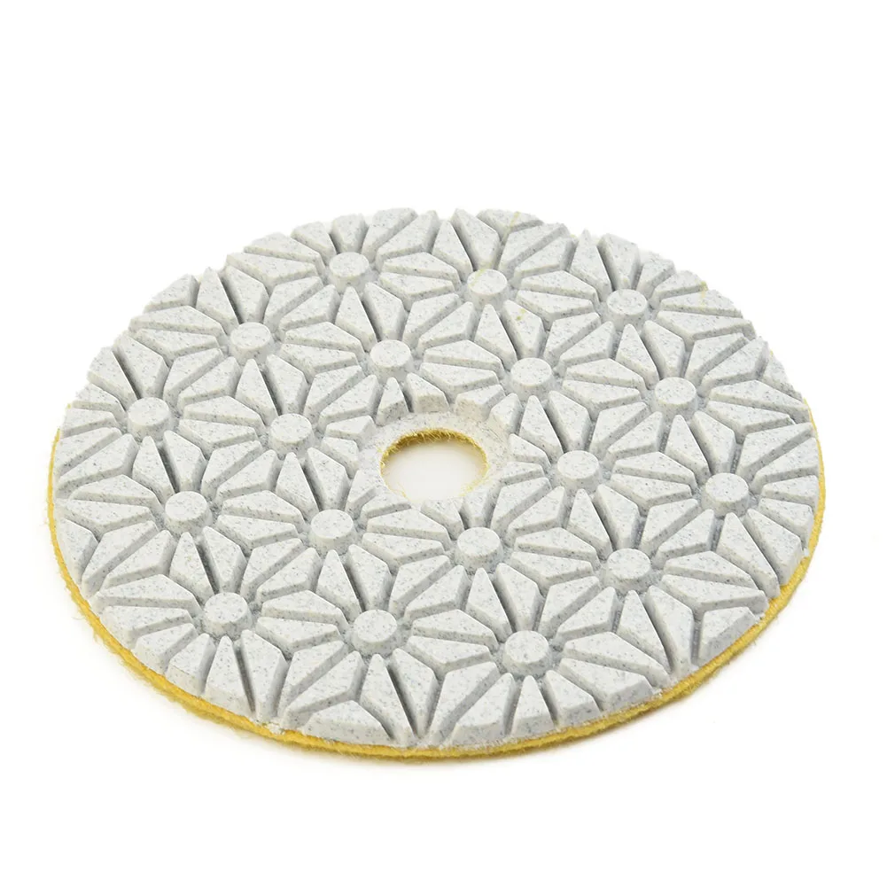 

Useful Durable Hot Sale Newest Reliable Tools Polishing Pad Dry/wet Grit 100mm 1PC 3 Step Polishing Pads 4 Inch