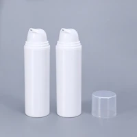10pcs 30ml 50ml empty airless cosmetics bottles white essence pump bottle for lotion shampoo storage container
