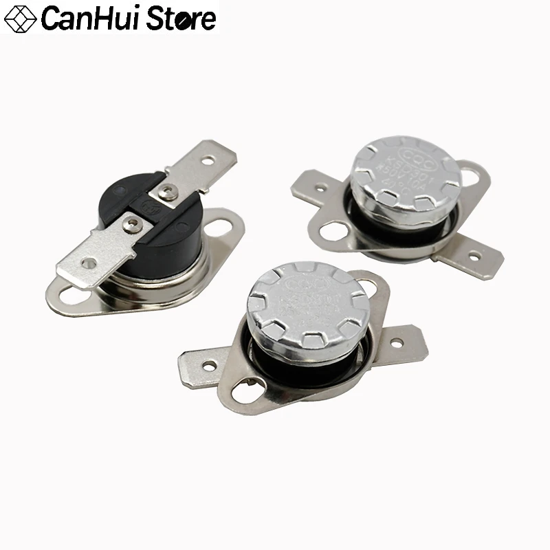 1шт нормально закрытый 10A / 250V KSD301 терморегулятор 40 50 65 70 85 90 100 110 115 120 125 135 140 145 150 155