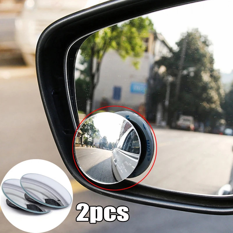 

2 шт. вращающееся на 360 ° Автомобильное Зеркало для слепых зон, круглое регулируемое Автомобильное зеркало заднего вида на присоске, дополнительное зеркало заднего вида