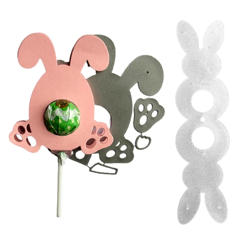 

Metal Cutting Dies Easter Rabbit Lollipop Scrapbooking Stencil Die Cuts Card Embossing DIY Photo Album Template Drop Shipping