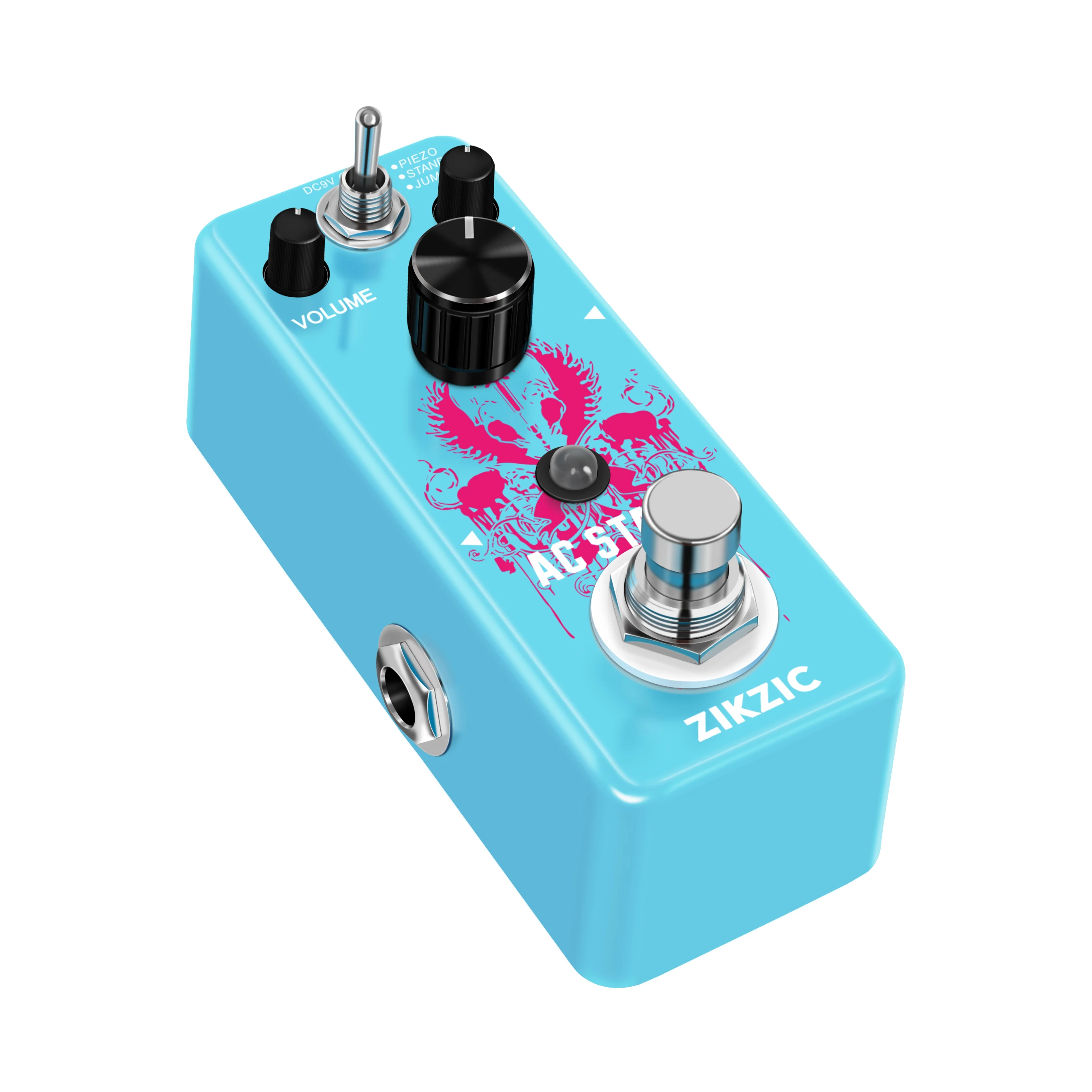 Zikzic LEF-320 AC Stage Guitar Pedal Effect Analog Acoustic Pedals For Guitars Guitarist Analog Effectors Piezo Standard Jumbo
