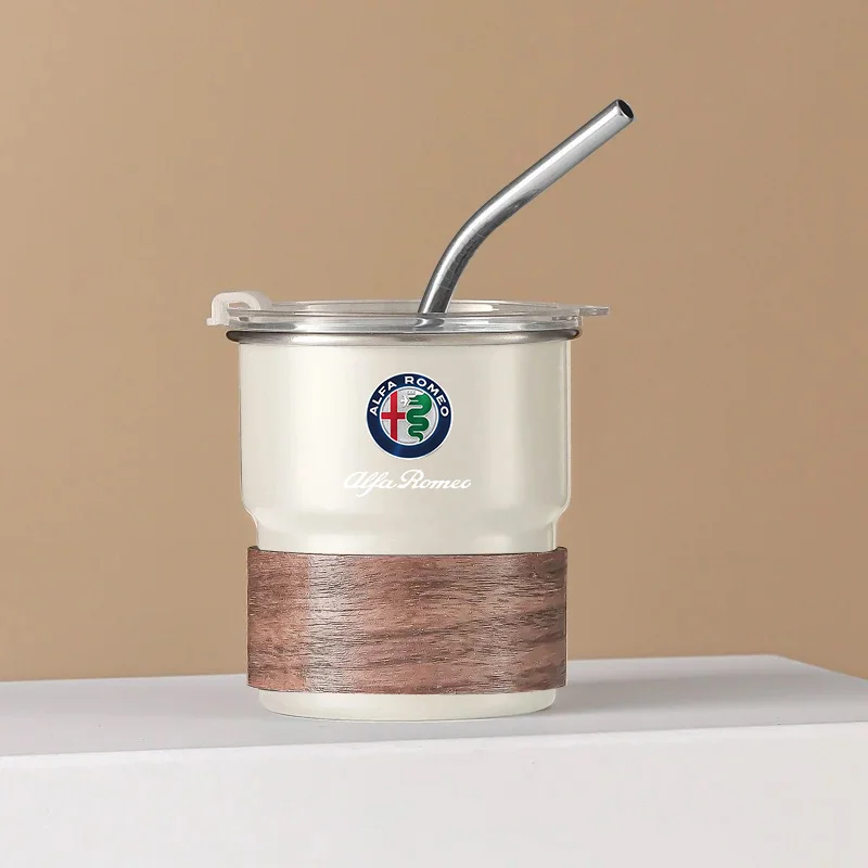 

Чашка из нержавеющей стали, кофейная кружка, пивная кружка для кемпинга, бутылки 300 мл для Alfa Romeo Giulia Giulietta 159 Brera 4C TZ3 Duetto Mito