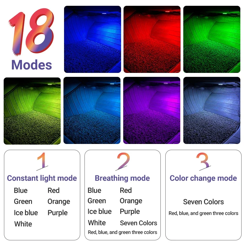 Светодиодный автомобильный светильник для ног окружающая лампа Tesla Model 3 Y S X Control