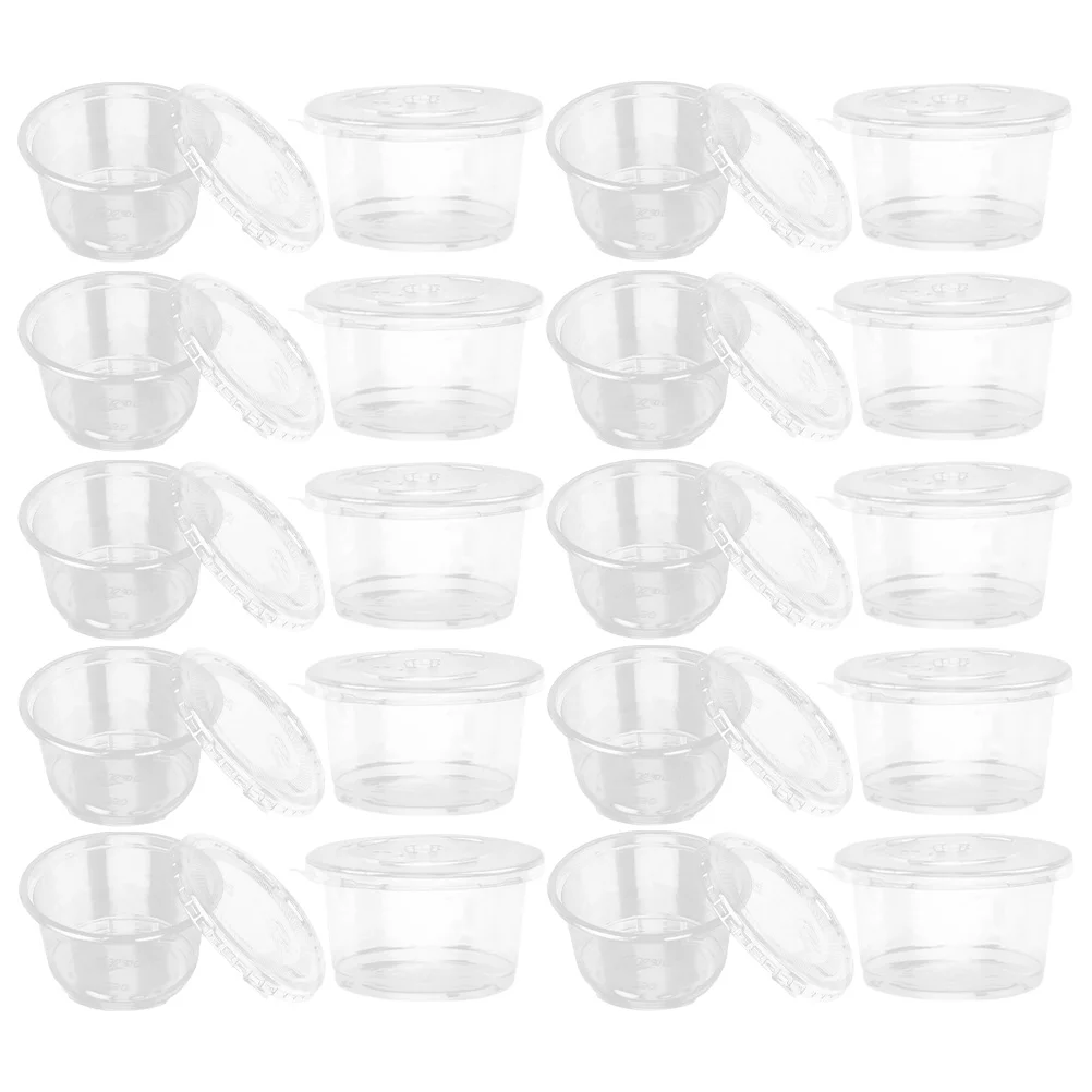 50 шт. одноразовые чашки для пудинга мороженого желе йогурта пластиковые