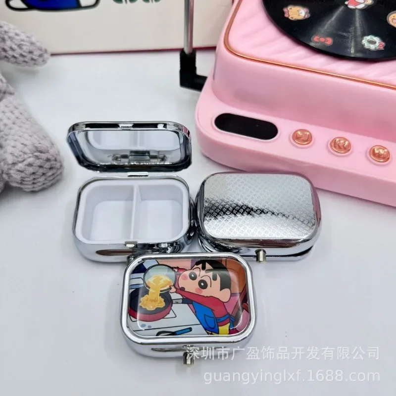 Crayon Shin Chan металлическая портативная коробка для хранения аниме Изысканная