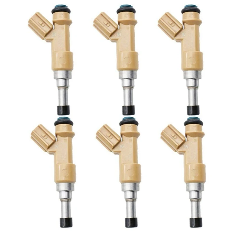 6PCS 23250-31100 New Fuel Injector Fits For Toyota Land Cruiser Prado 2008-2012