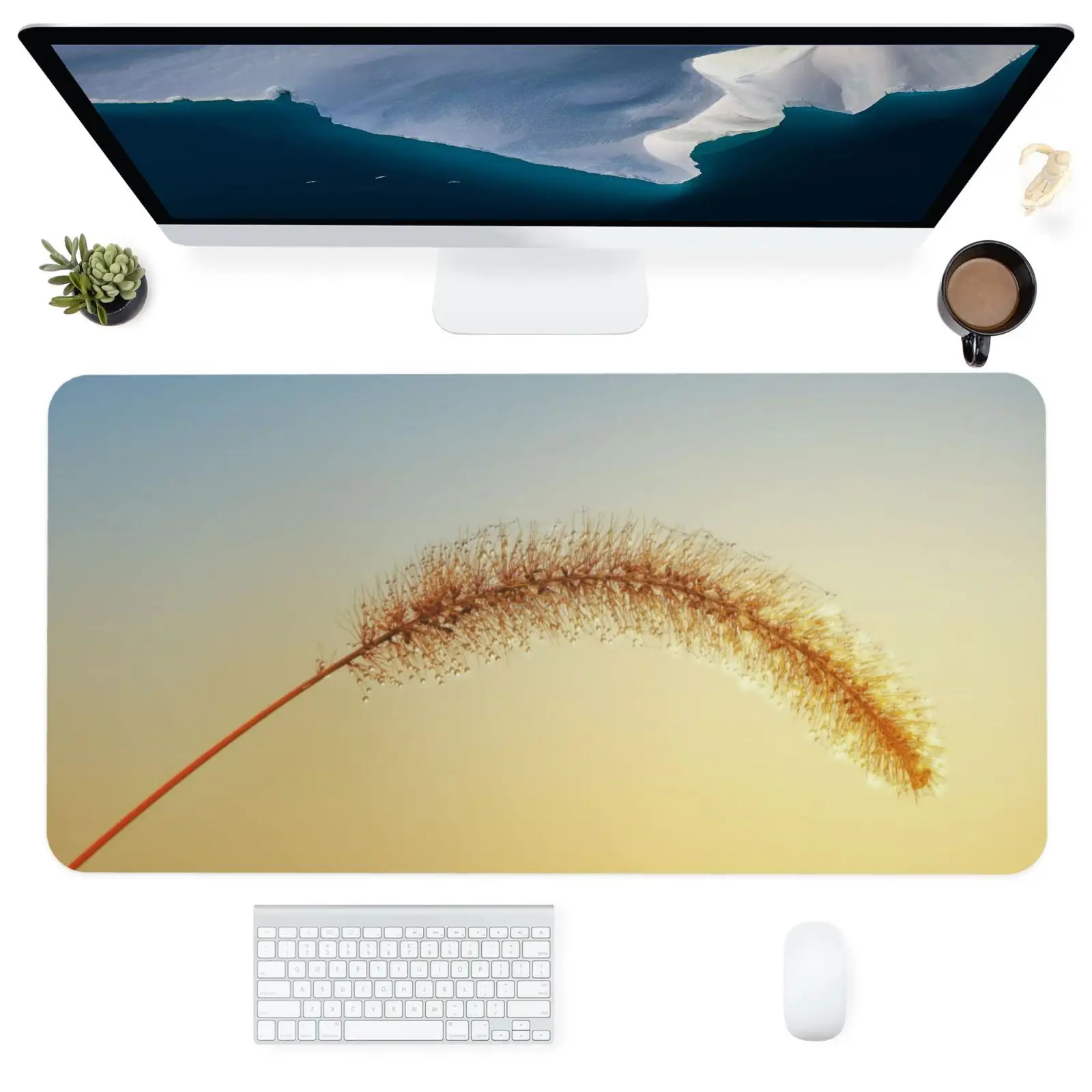 

Mouse Pad Computer Office Supplies Accessories Square Dustproof Customized Mat Desk Pads Dog Tail Grass Plant MousePad 400x900MM
