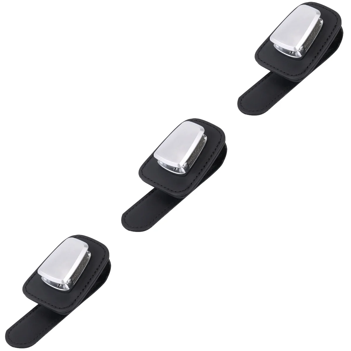 

3 Pack Car Glasses Holder Coat Hanger Stand Visor Sunglass Clip Ticket Hardware for Universal Sunglasses Eyewear