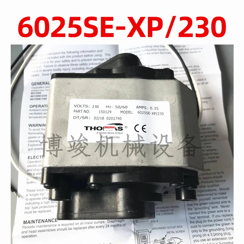 Оригинальный компактный линейный воздушный компрессор 6025SE-XP/230, воздушный насос, вакуумный насос