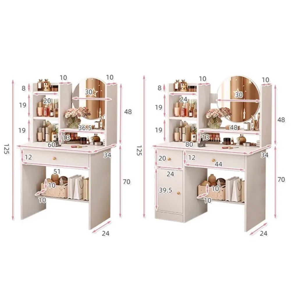 Роскошный скандинавский туалетный столик с выдвижным ящиком для спальни