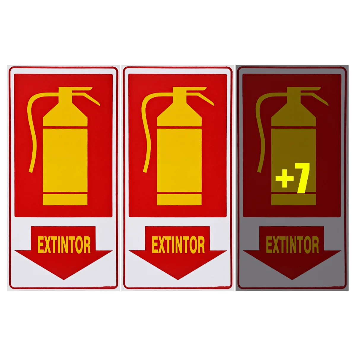 

Combo 10 Signs Fire Extinctor 15X30 Access-X-701 F9e