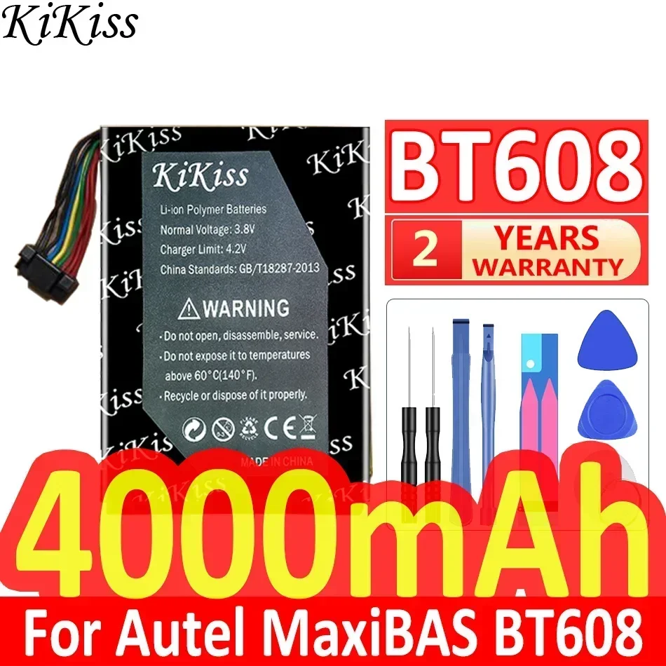 Фото Аккумулятор KiKiss 4000 мАч для Autel MaxiBAS BT608 №1