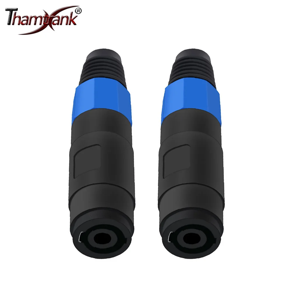 

50pcs 4Pins Locking Amp Speaker Connector Solder Adapter Long Tail Professional XLR Female Socket 4Poles Audio Cable