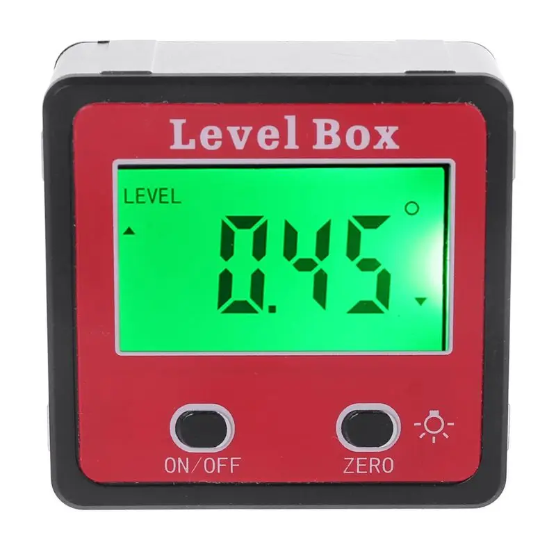 

Digital Inclinometer Spirit Level Protractor Angle Gauge Meter Bevel Level Box with Magnet J2FA