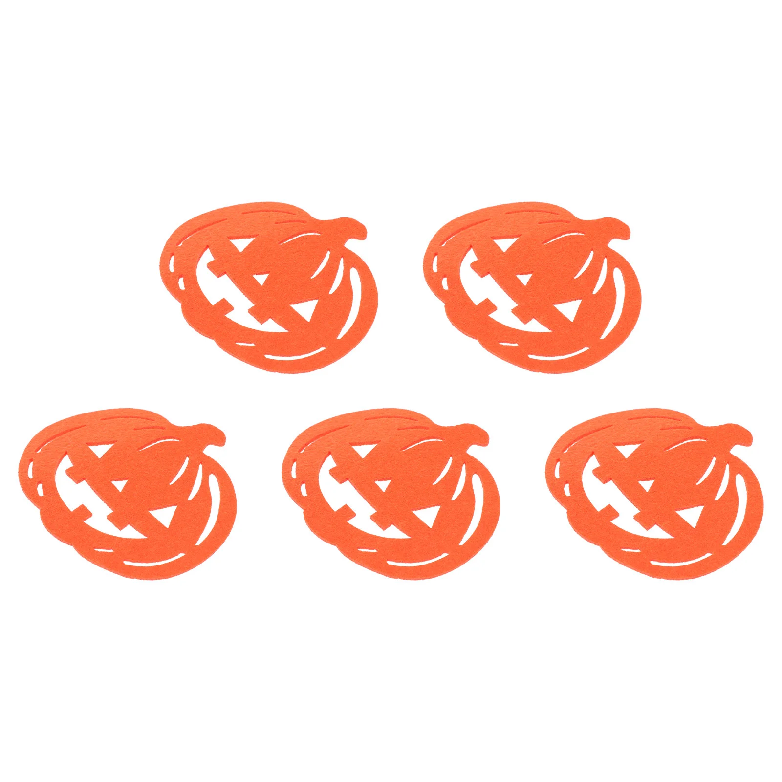 

6pcs Heat-insulated Cup Mats Coasters Pumpkin Cup Mats for Home