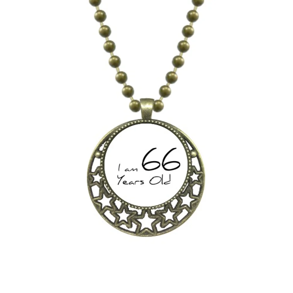 

I am 66 years old Age Elderly Pendant Star Necklace Moon Chain Jewelry
