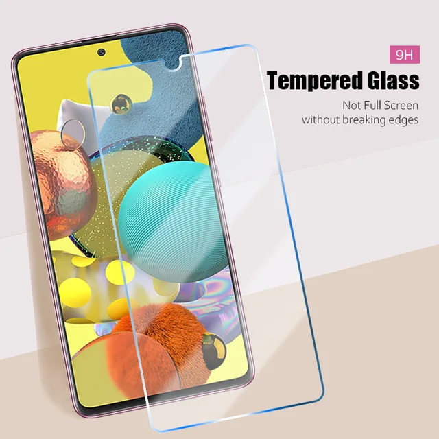 3PCS Protective Glass for Samsung A72 A12 A51 A52 A71 A31 A70 A22 A21S Screen Protector for Samsung M12 M51 M31 M21 A32 Glass 2