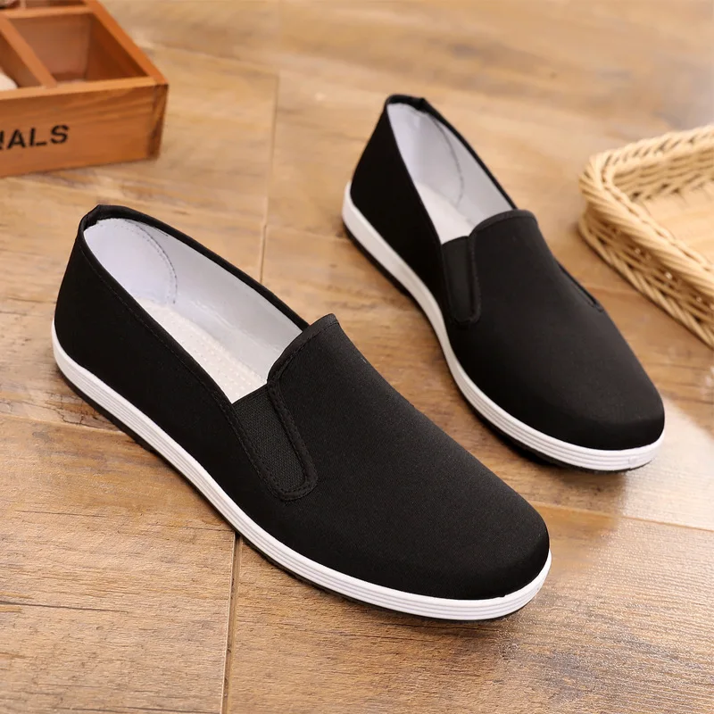 Men's Shoes Old Beijing Cloth Casual Light Soft Bottom Comfortable Breathable Non-Slip Wear-Resis...