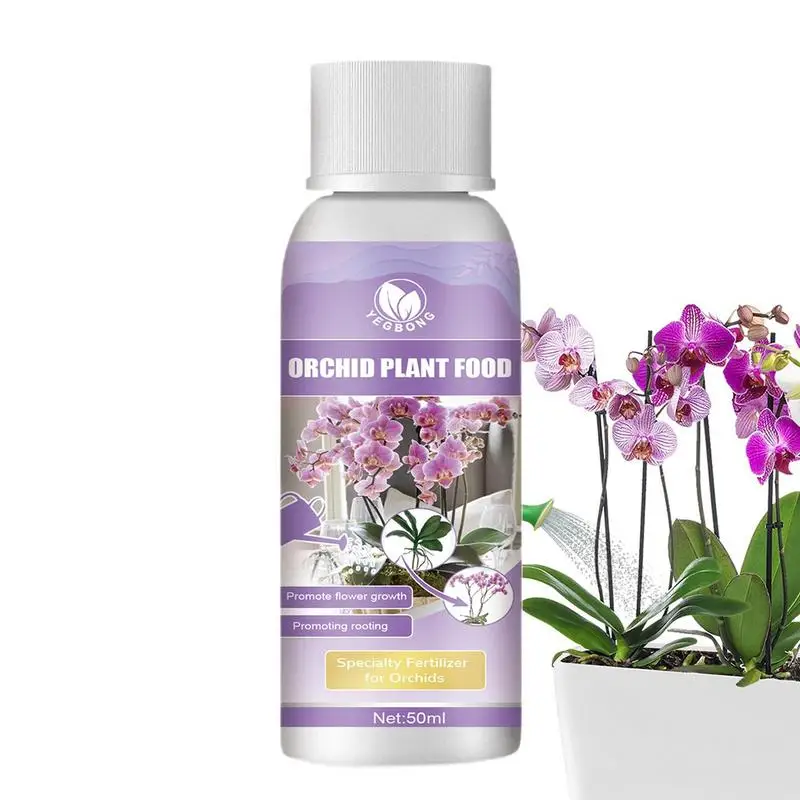 

Orchid Fertilizer Liquid 50ml Plant Growth Enhancer Supplement Plant Nutrient Solution Natural And Fast Acting Fertilizer For