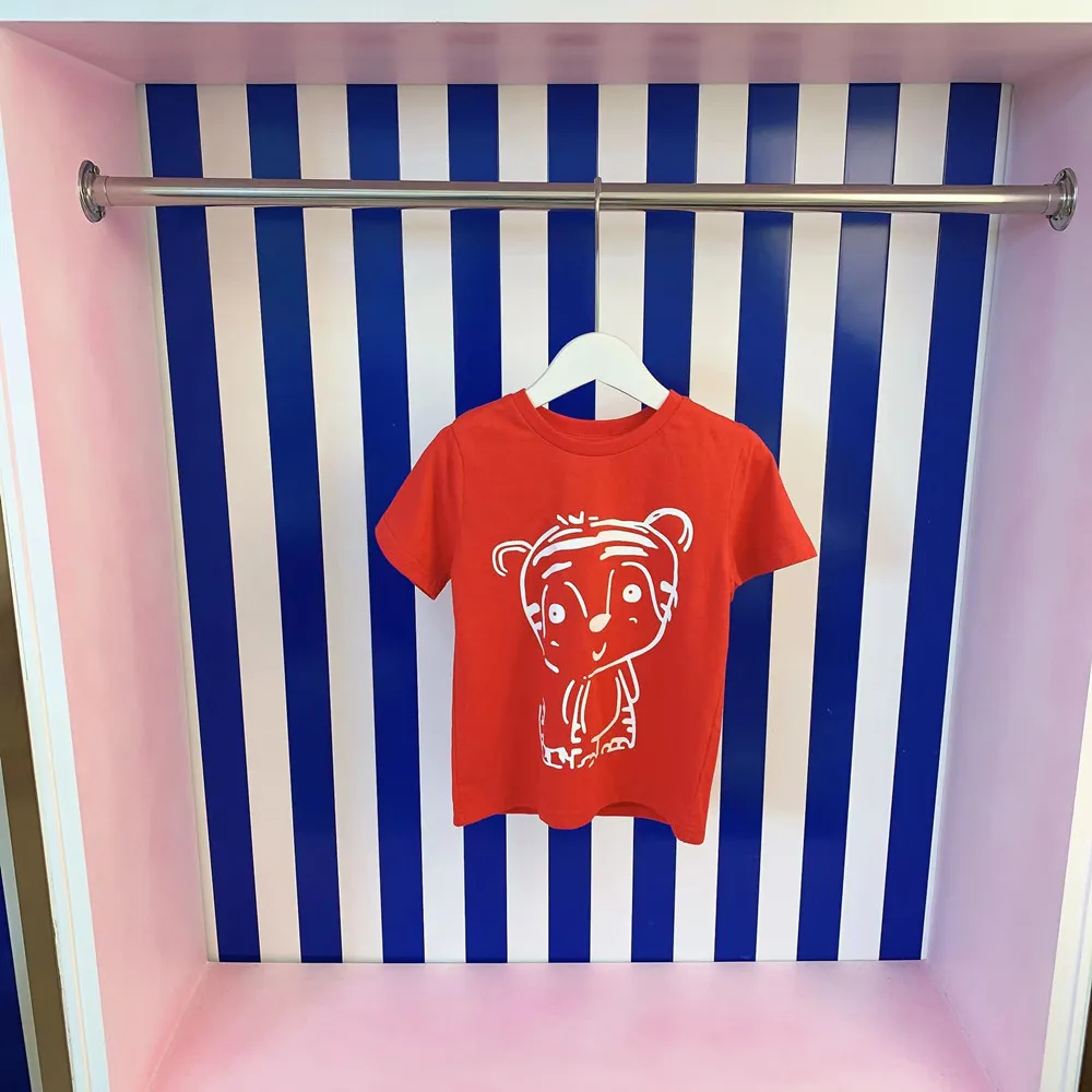 

2022 New Summer Boys Designer Clothes Kids Short Sleeve Cotton Cartoon Cute Baby Girls T-shirt Tops Fashion Children's Clothing