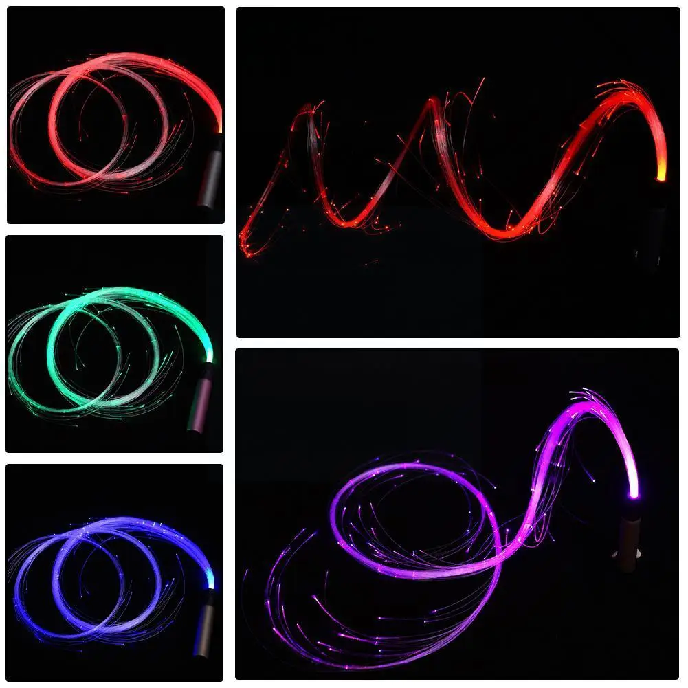 

Led Fiber Optic Whip Light With 5 Modes And 23 Light Lamps Stage Dance Cosplay Lights Nightclub Flow-arts Party Whip Effect B3r1