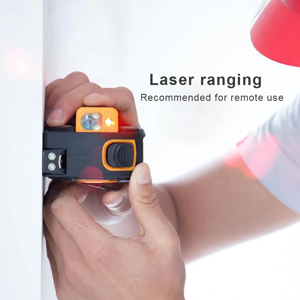 

60m Distance Meter Range Finder Digital Retractable Tape Measure Rangefinder Ruler Survey Tool