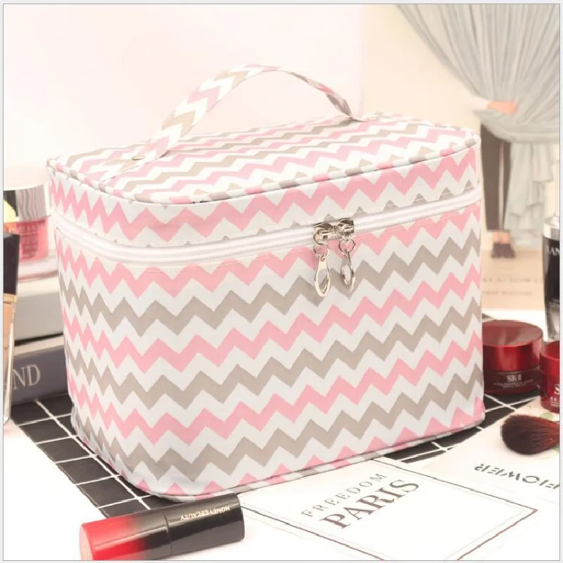 

Travel Waterproof Portable Women Makeup Bag High Capacity Toiletries Organizer Storage Cosmetic Cases Zipper Wash Beauty Pouch
