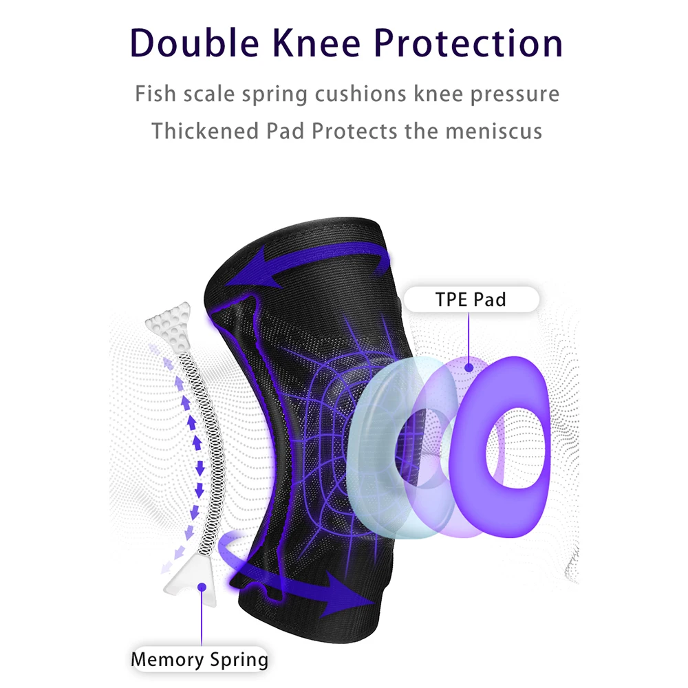 1 шт. спортивные наколенники компрессионная эластичная поддержка колена