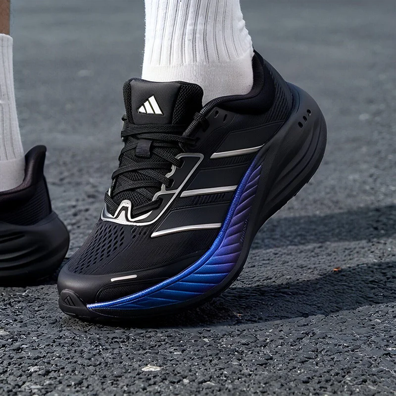 Фото Новые мужские кроссовки Adidas LC3751 2026 года, черно-фиолетовые, текстильные, дышащие, с амортизацией Dreamstrike, легкие, для бега и тренировок №3
