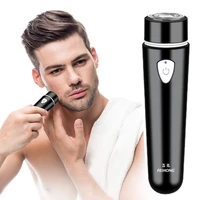 portable mini hair trimmer clipper usb rechargeable barber trimmer mens beard shaver razor for home car travel use dropship