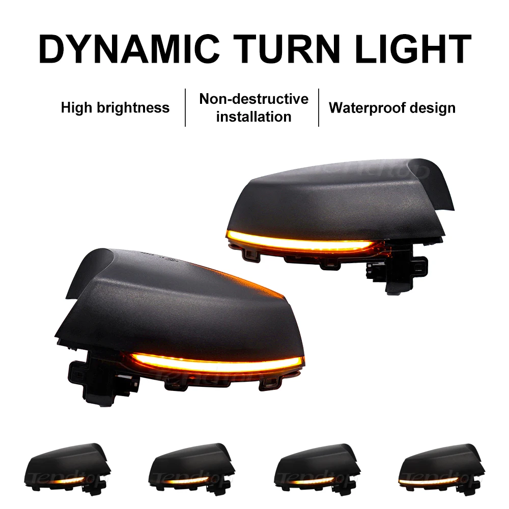 

Dynamic Blinker LED Turn Signal Light Side Mirror Indicator Sequential Light For VW Polo MK5 Facelift 6C 2014-2017 6R 2009-2013