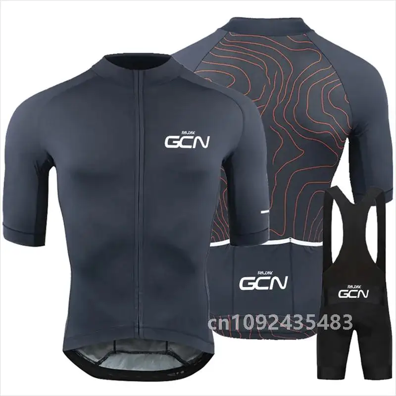 Новый комплект велосипедного трикотажа Raudax GCN 2024 мужская одежда для велоспорта