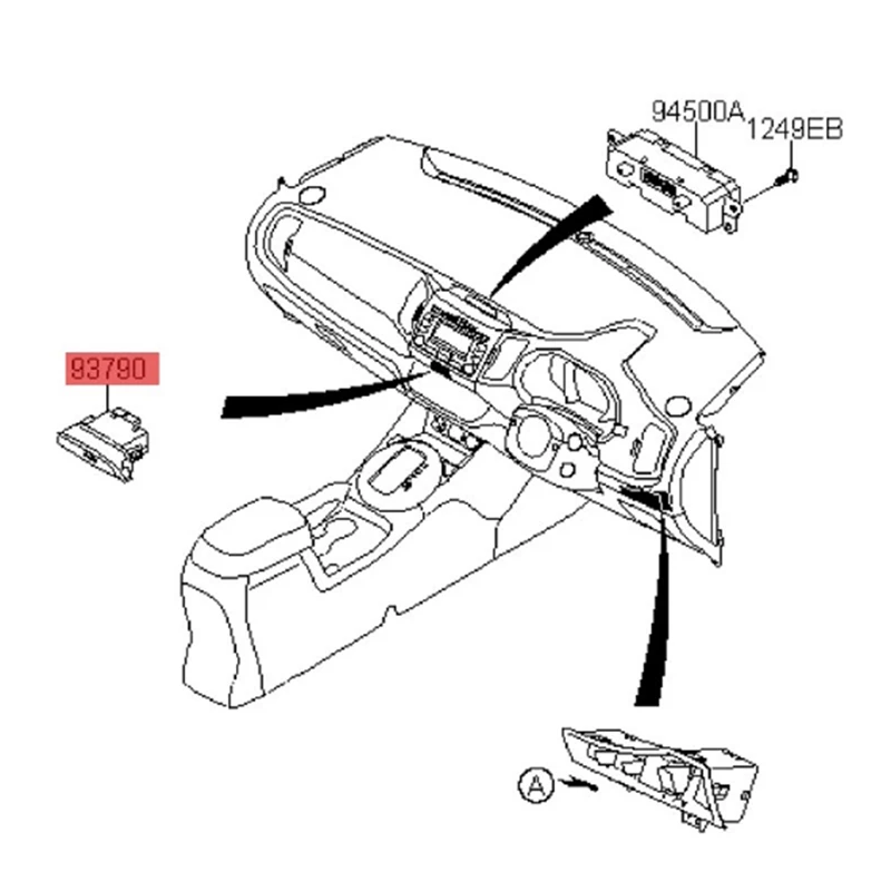

Hazard Flashing Switch Assembly Hazard Flashing Switch For KIA Sportage 2014+ 937903W020DC8