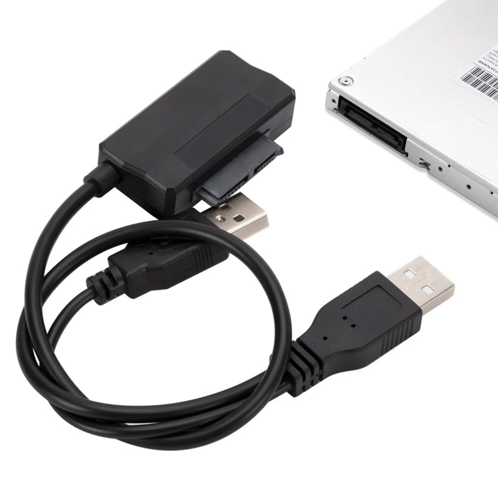 

SSD Adapter Converter Cable Optical Drive Adapter Cable Support Hot Swap Plug And Play SATA To USB2.0 Conversion Cable For 6p7p