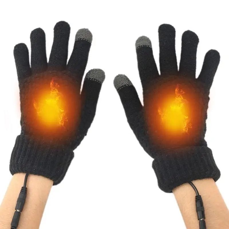 

Electric Heated Gloves Hand Warmer Glove With Screen Touching Function Reliable USB Charging Electric Bike Gloves For Winter