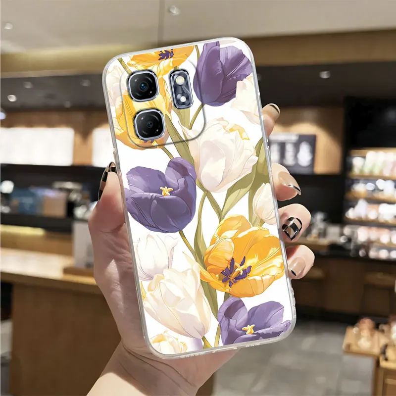 For Infinix Smart 9 8 Pro /8 HD Case Luxury Clear Shockproof Cover Silicone Soft Phone for Plus X6525 Funda