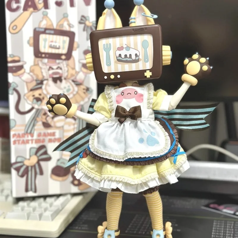 Флюоресцентная кукла Ufdoll подвижная игрушка в виде кошки ТВ-канала из ПВХ