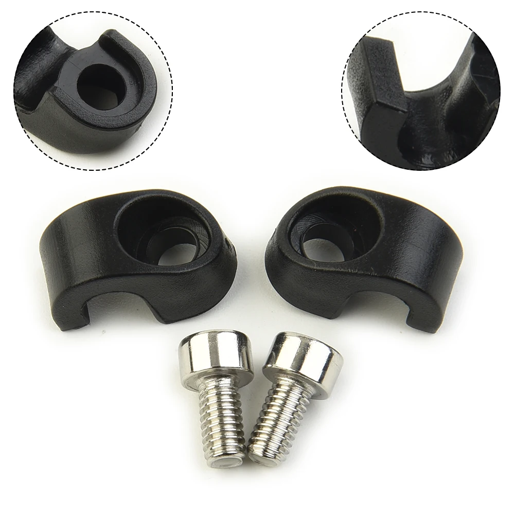 

Bike Bicycle Fork Brake Housing Buckle Cable Hose Clamp Guide M4 Front Fork Fixing C-shaped Buckle With SR SUNTOUR ABS Steel
