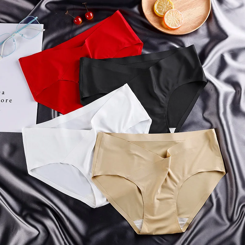 

Трусики для беременных с заниженной талией, бесшовное нижнее белье для беременных женщин