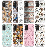 meme cats phone case for samsung galaxy s8 s9 s9plus s10e s10 s10 5g s20 s20plus s21 s21ultra s21plus note10
