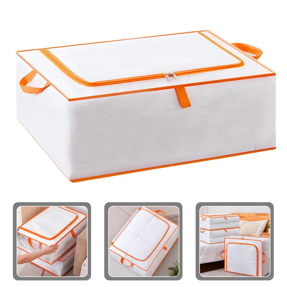 

Packing Storage Bag Blanket Clothing Clothes Zipper Quilt Pvc Large Moving Bags Handles