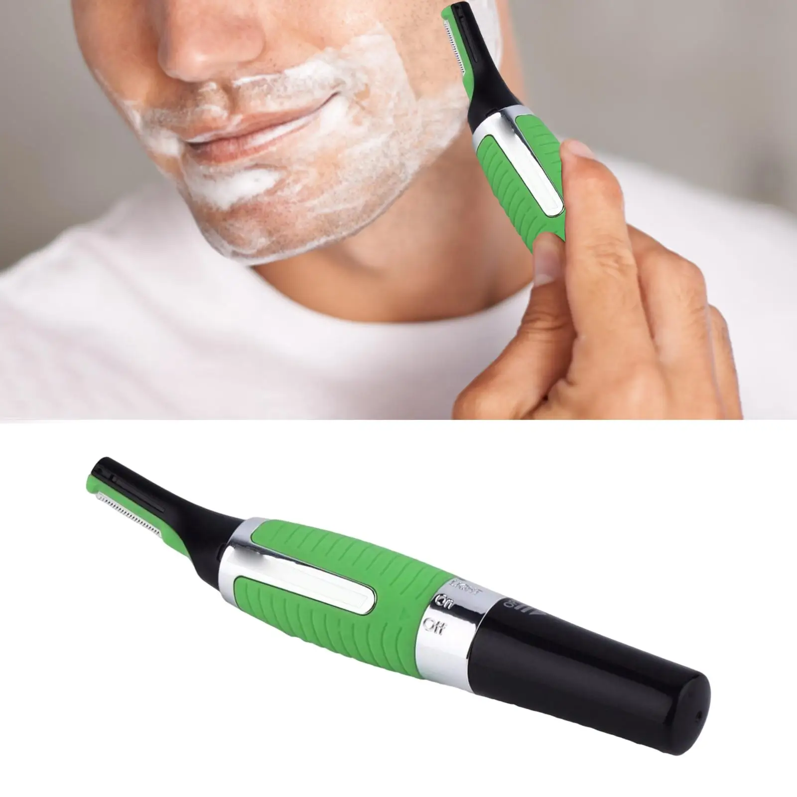 

Men Hair Trimmer Cordless Easy Cleansing Portable All in One Hair Remover Trimming for Ear and Nose Eyebrow Beard Face Body